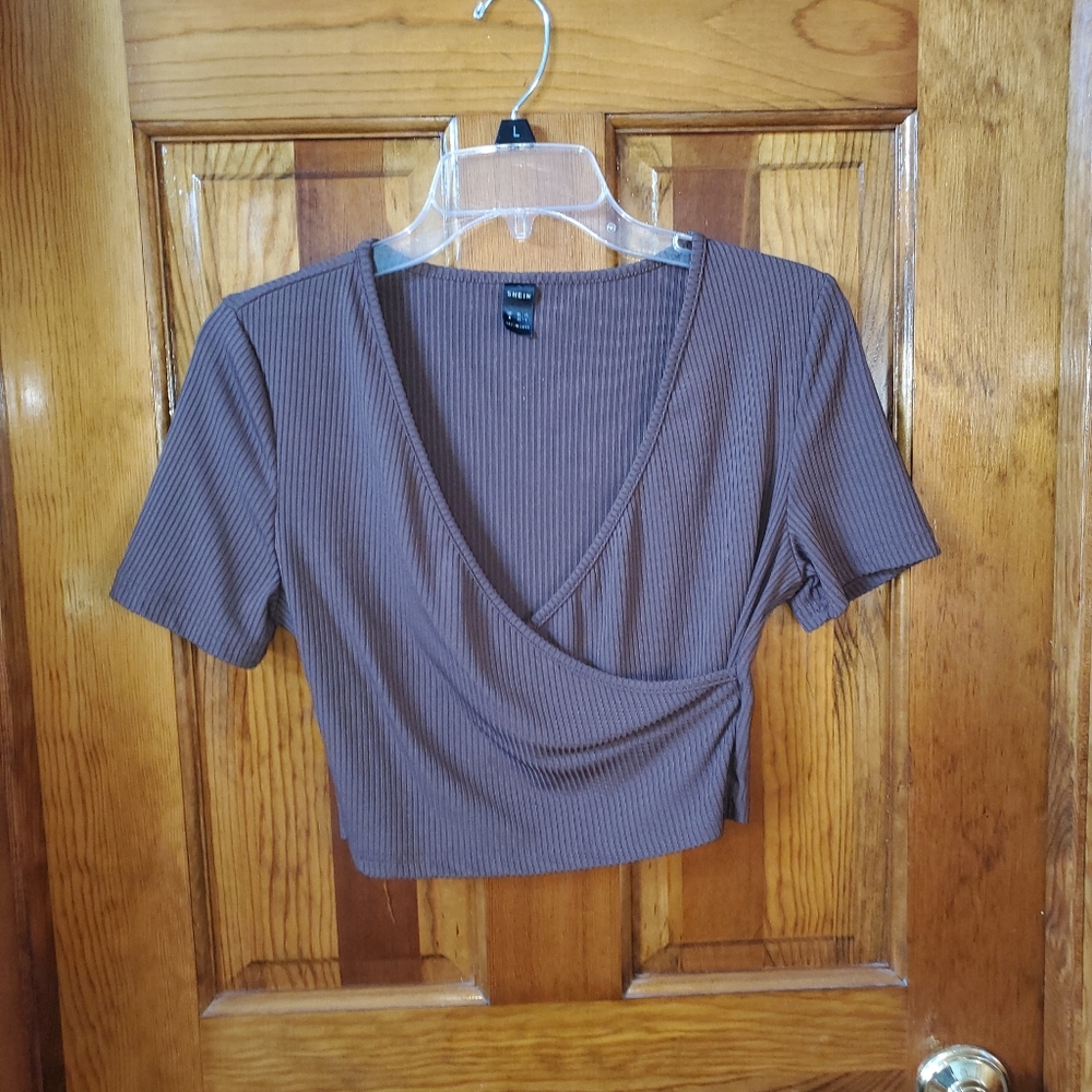 Shein Brown Crop Top